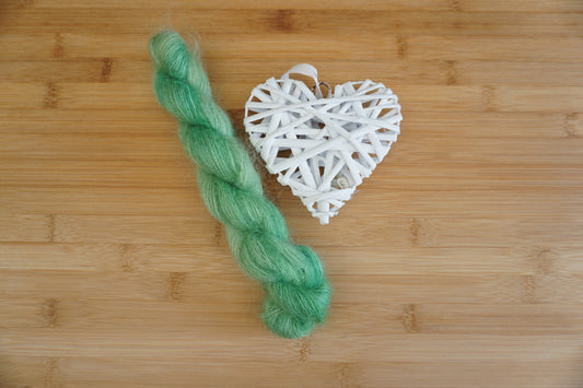 Mini Mohair et Soie - Vert laitue